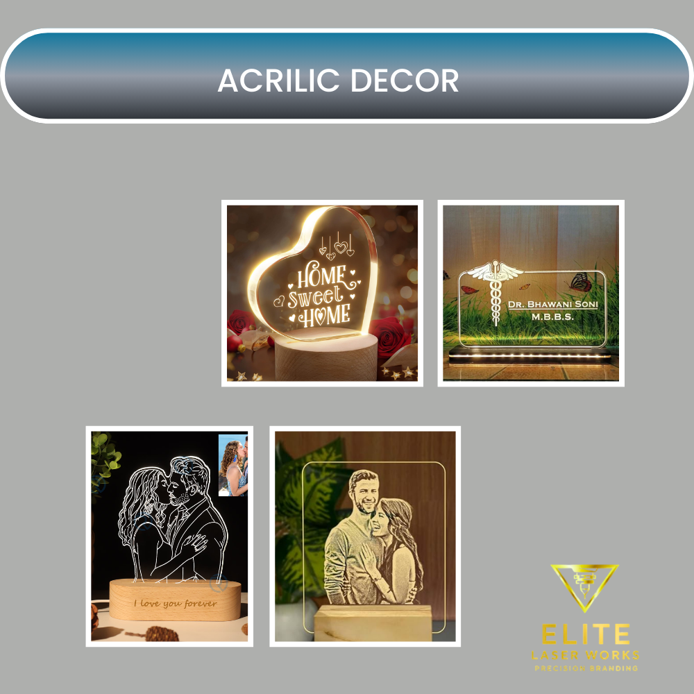 Engraved Acrylic Decor