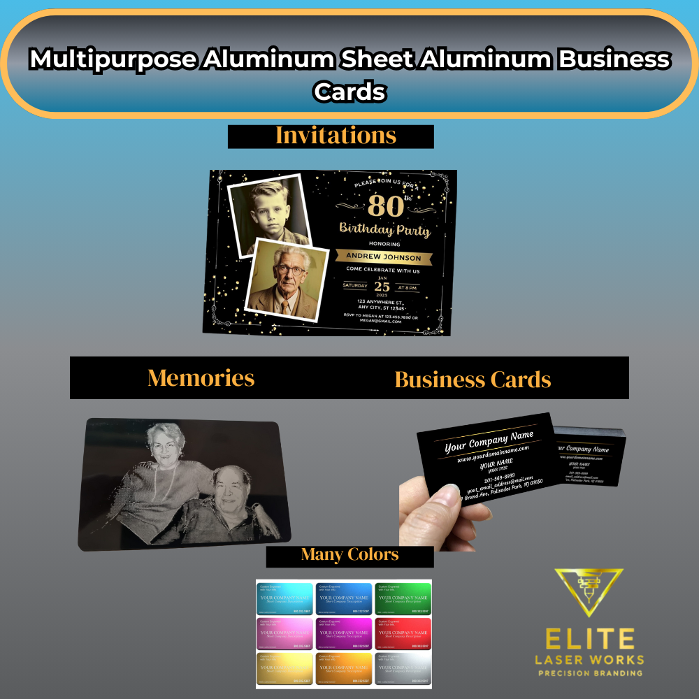 Aluminum Business cards 