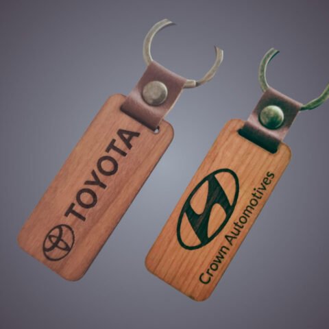 Cherry Wood Keychain