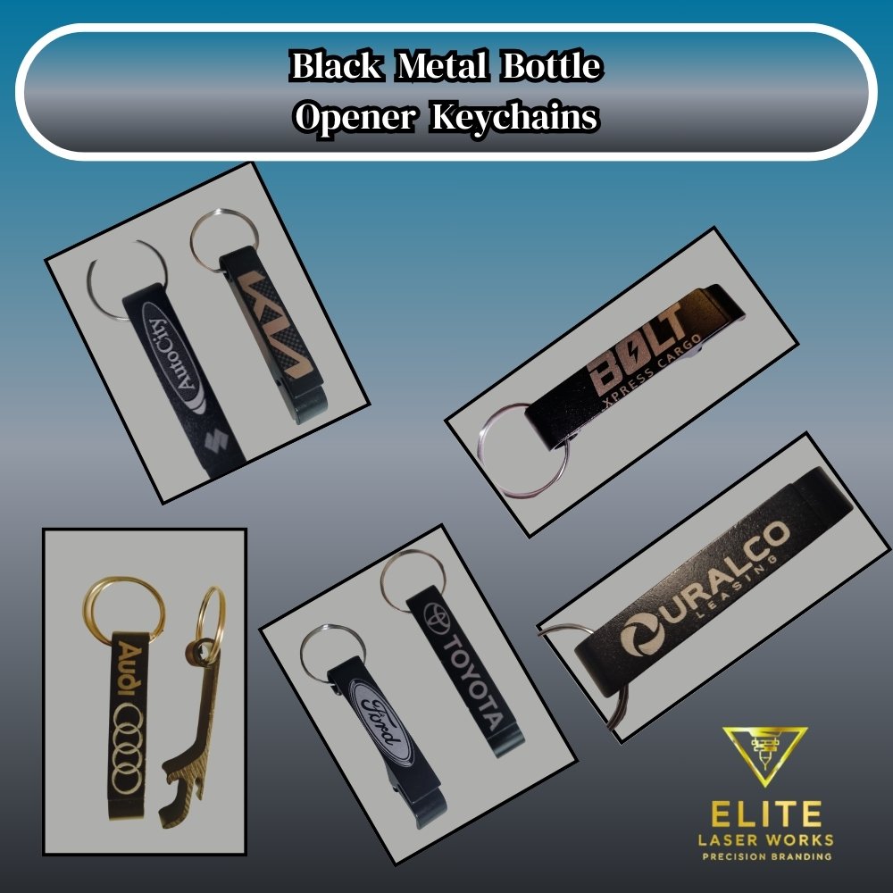 Engraved bottle opener keyrings