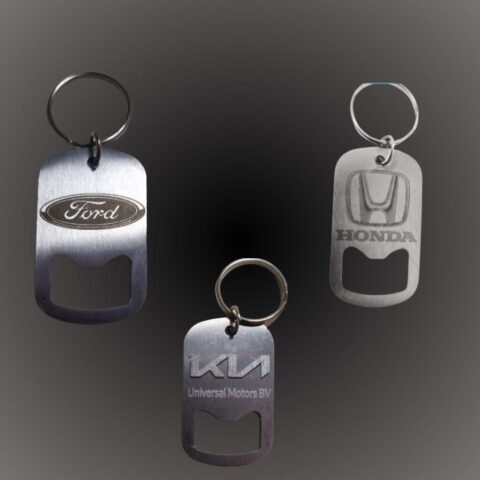 Stainless Steel Flat Bottle Opener Keychain