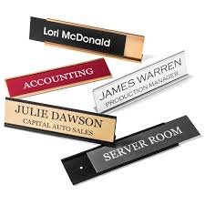 4 Aluminum name plates